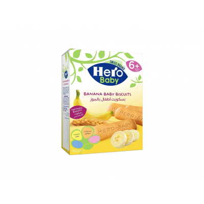 HERO BABY TEETHING BANANA BABY BISCUITS 180 GM